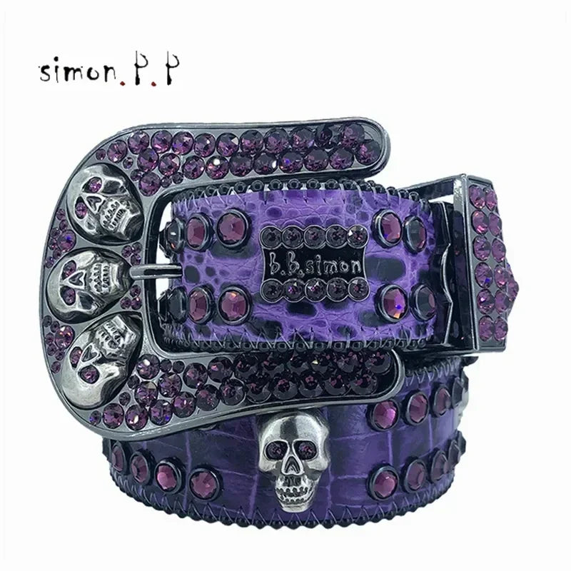 Designer Belt Bb Simon Belts for Men Women Shiny Diamond Belt The Trojan Red Jet AB Cintura Uomo