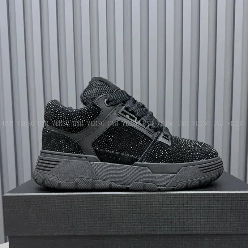 Crystal Studded Platform Sneakers – Size 35-46