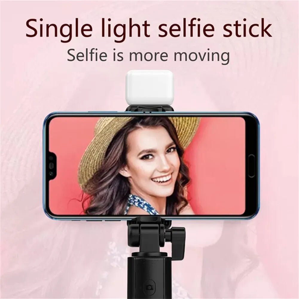 Bluetooth Selfie Stick Tripod with Fill Light