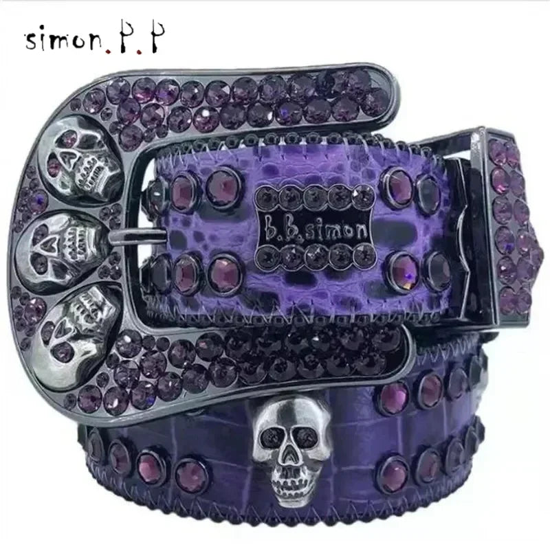 Designer Belt Bb Simon Belts for Men Women Shiny Diamond Belt The Trojan Red Jet AB Cintura Uomo