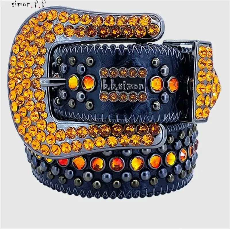 Designer Belt Bb Simon Belts for Men Women Shiny Diamond Belt The Trojan Red Jet AB Cintura Uomo