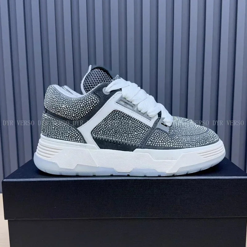 Crystal Studded Platform Sneakers – Size 35-46