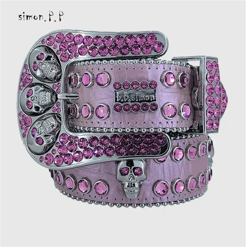 Designer Belt Bb Simon Belts for Men Women Shiny Diamond Belt The Trojan Red Jet AB Cintura Uomo