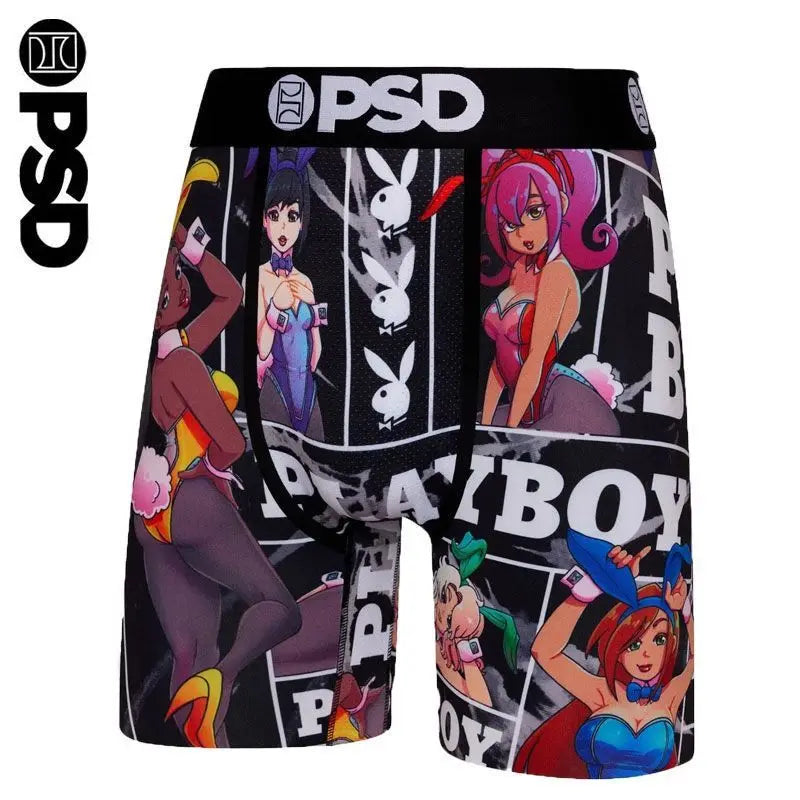 1Pcs Men Underwear PSD Boxers Breathable Underpants Swimming Sexy Man Plus Size Men Boxers Trunks S-2XL Men Panties Boxer Briefs