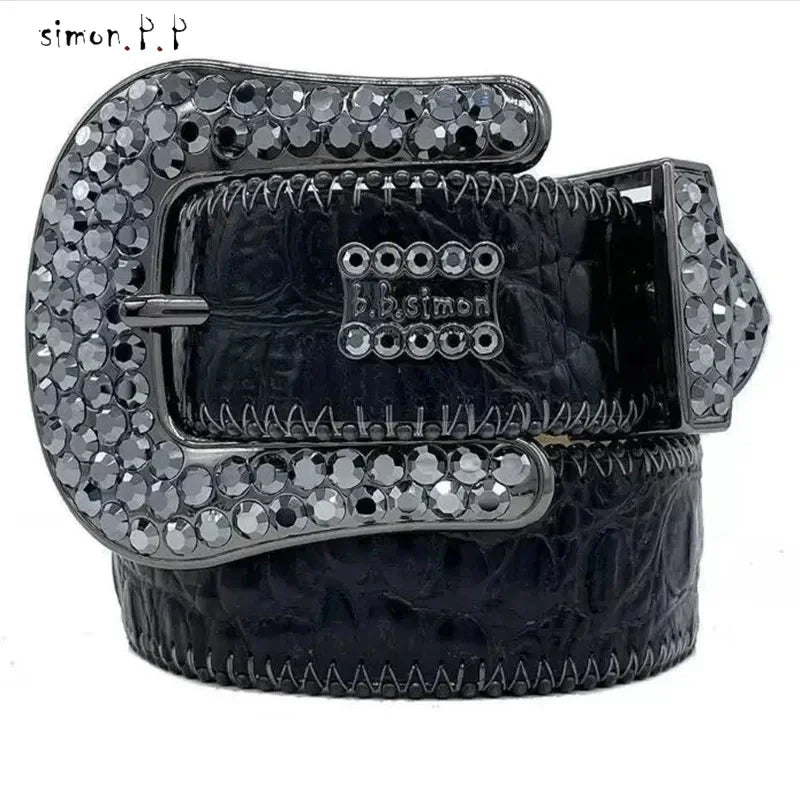 Designer Belt Bb Simon Belts for Men Women Shiny Diamond Belt The Trojan Red Jet AB Cintura Uomo